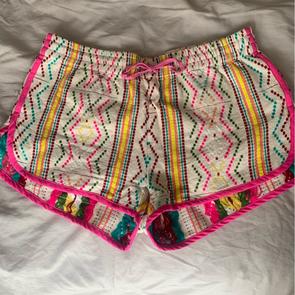 Judith March Aztec Embroided Shorts - Picture 2 of 7